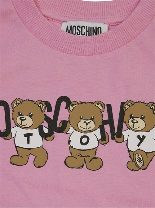 T-shirt maniche corte orsetti MOSCHINO KID-TEEN | H9M03RLAA1050243